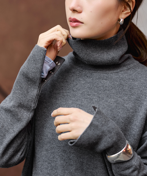 FRAMeWORK（フレームワーク） ニット セーター 「追加」ハトメ付き天竺