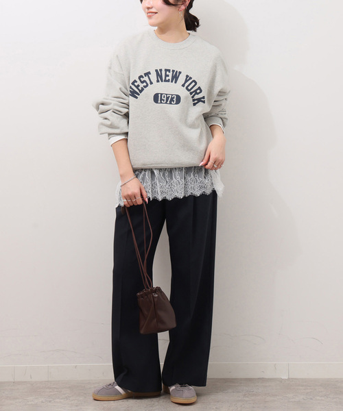 【新品】journal standard relume カレッジロゴスウェット JOURNAL STANDARD relume（ジャーナルスタンダード レリューム