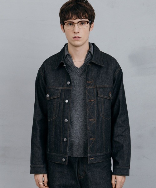 LURAKU デニムジャケット gジャン 「LURAKU」Rigid Denim Jacket