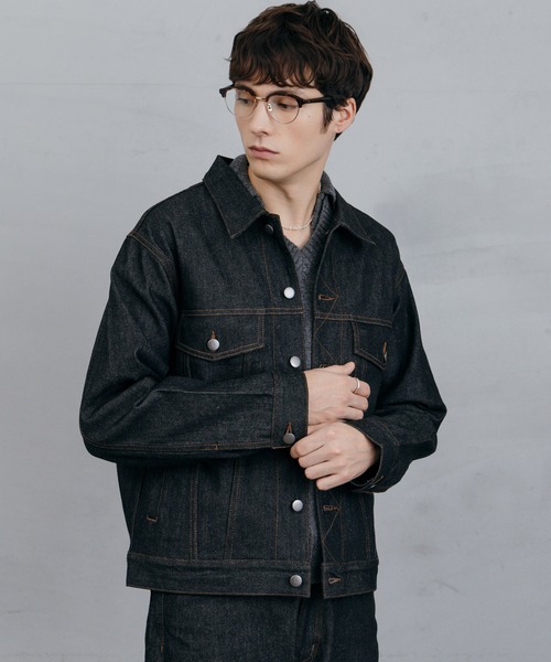 LURAKU デニムジャケット gジャン 「LURAKU」Rigid Denim Jacket