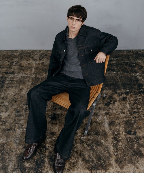 LURAKU デニムジャケット gジャン 「LURAKU」Rigid Denim Jacket