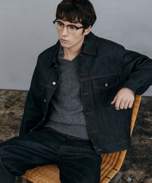 LURAKU デニムジャケット gジャン 「LURAKU」Rigid Denim Jacket