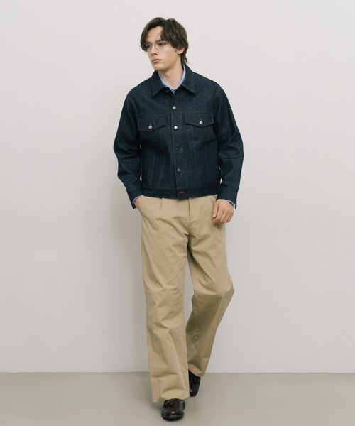 LURAKU デニムジャケット gジャン 「LURAKU」Rigid Denim Jacket