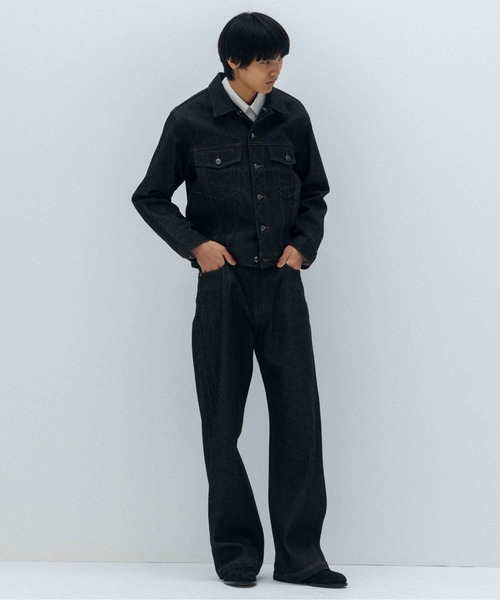 LURAKU デニムジャケット gジャン 「LURAKU」Rigid Denim Jacket