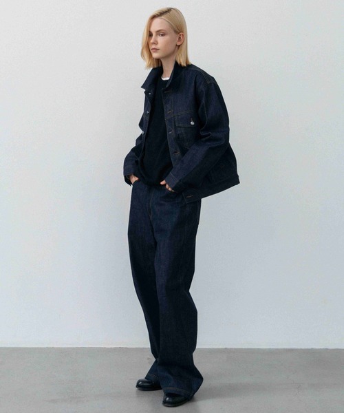 LURAKU デニムジャケット gジャン 「LURAKU」Rigid Denim Jacket