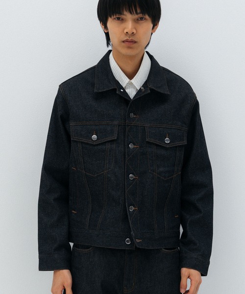 LURAKU デニムジャケット gジャン 「LURAKU」Rigid Denim Jacket
