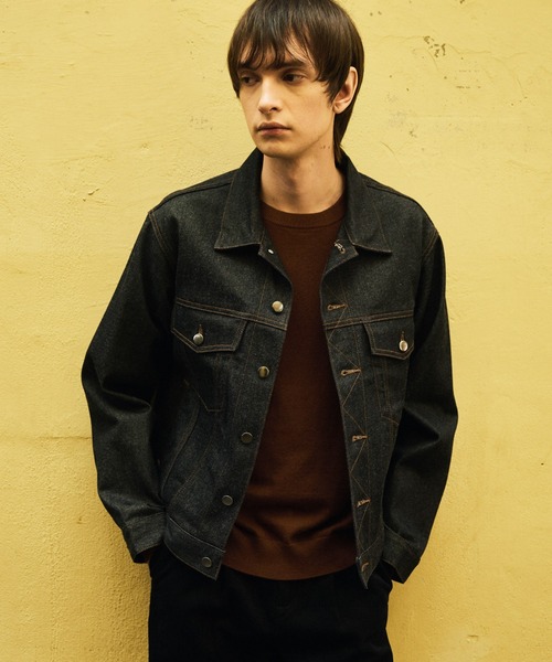 LURAKU デニムジャケット gジャン 「LURAKU」Rigid Denim Jacket