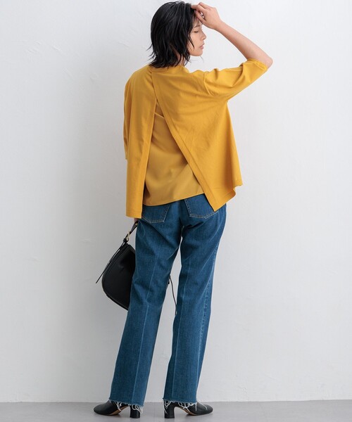 「23区 S」 半袖ニット 32 グリーン レディースの画像