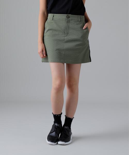 St ANDREWS スカート ドットストライプジャカード台形スカート (WOMENS