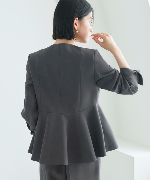 レプシィム ノーカラー パンツ スーツ セットアップ 洗える 近年モデル RUIRUE BOUTIQUE（ルイルエブティック） セレモニースーツ