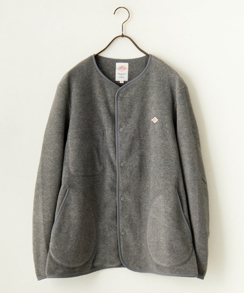 Danton（ダントン） ノーカラージャケット 36 ダークグレー レディース