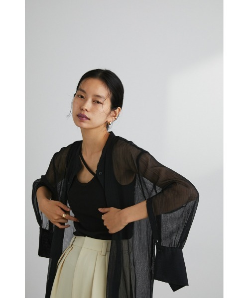 「STYLEMIXER」 長袖ブラウス FREE ベージュ レディース_画像4