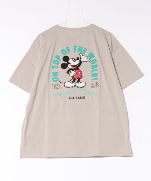 Disney（ディズニー） tシャツ 半袖 キャラクター サガラ刺繍Tシャツ