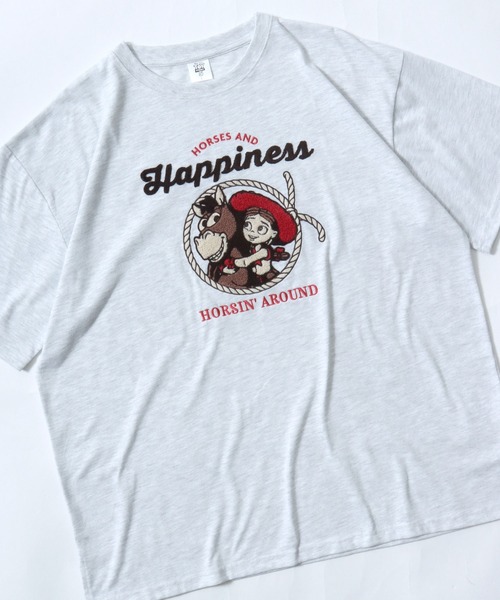 Disney（ディズニー） tシャツ 半袖 キャラクター サガラ刺繍Tシャツ