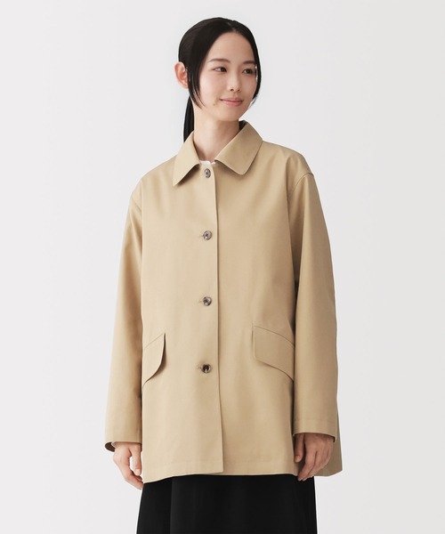無印良品（MUJI） ステンカラーコート コート 婦人 撥水 コットン混