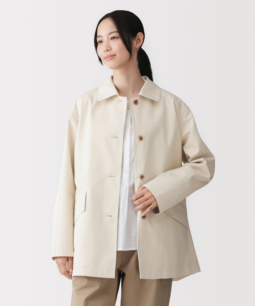 無印良品（MUJI） ステンカラーコート コート 婦人 撥水 コットン混