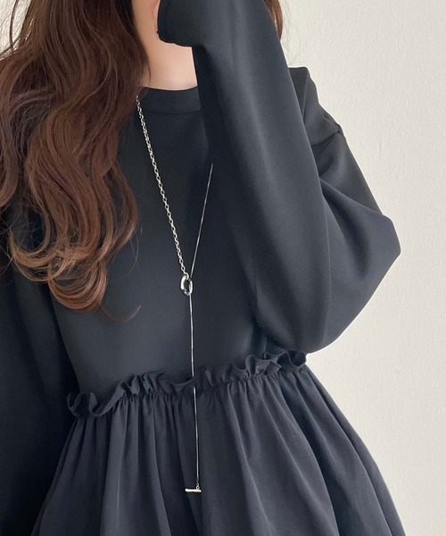 「classicalelf」 長袖カットソー X-LARGE モカ レディース_画像3