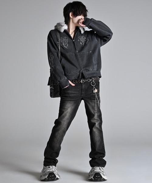 ADRER（アドラー） パーカー Detachable Fur Short Full-Zip Parkar