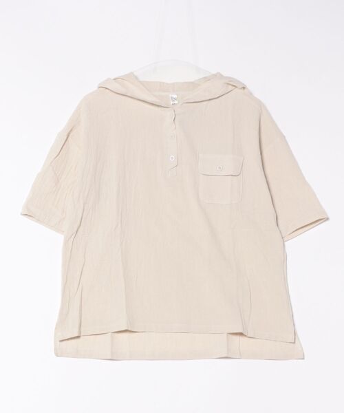 「BLANC FICELLE」 7分袖ブラウス L ナチュラル レディース_画像6