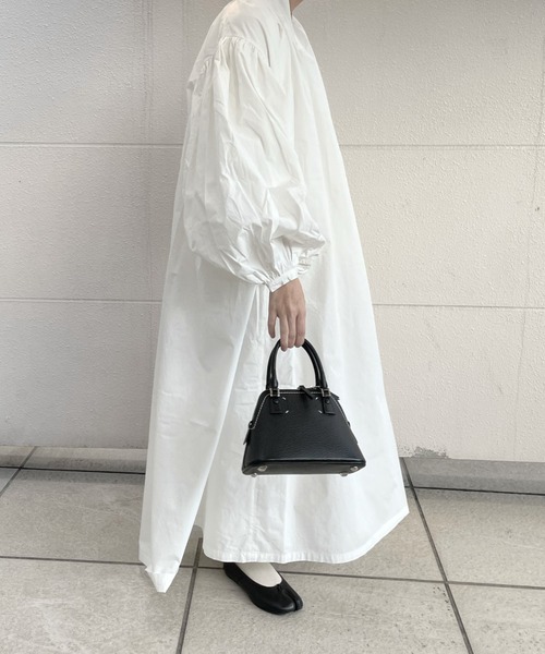 「PERNA」 長袖ワンピース L ブラック レディース_画像4