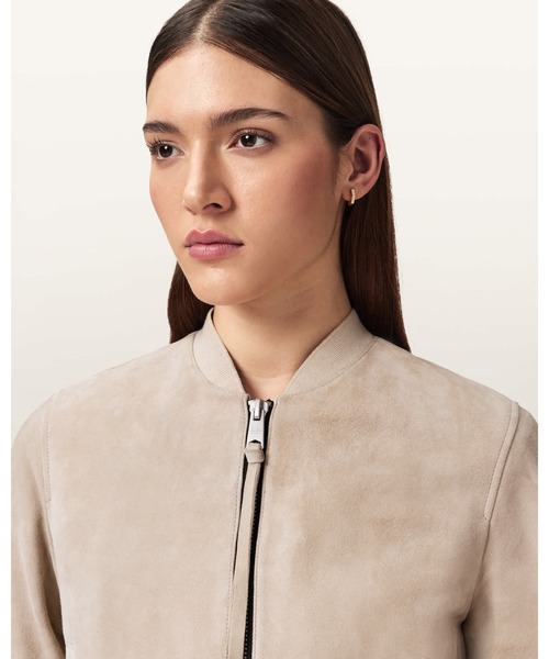 ALLSAINTS スエードボンバージャケット S ALLSAINTS（オールセインツ）の「KEMBLE SUEDE BOMBER JACKET | KEMBLE
