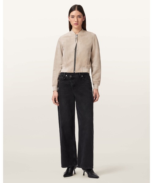 ALLSAINTS スエードボンバージャケット S ALLSAINTS（オールセインツ） ma1 ma-1 ORTEN SUEDE BOMBER JACKET