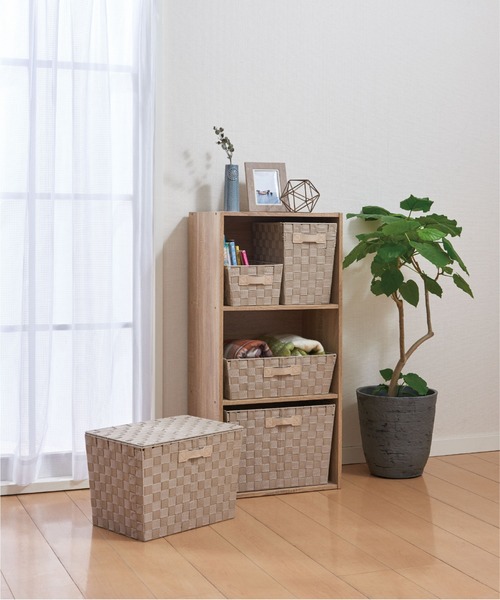 蓋付カゴ PEARL LIFE 収納 PPマルチバスケットIII深型フタ付 : ZOZOTOWN Yahoo