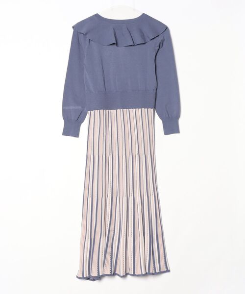 「WILLSELECTION」 ニットワンピース M ブルー レディース_画像2