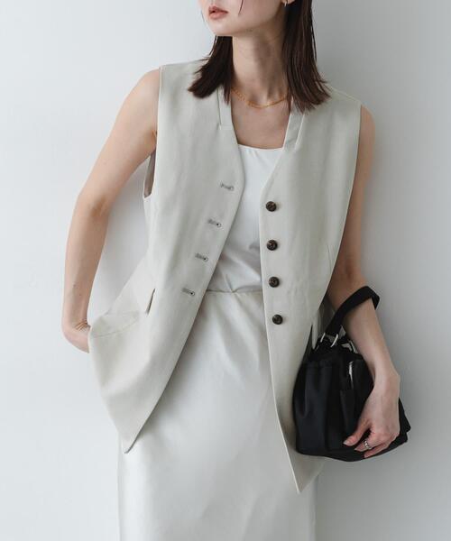 専用ARTS&SCIENCE リネン ベスト ジレ SENSE OF PLACE by URBAN RESEARCH ベスト ジレ 「UR TECH DRYLUXE