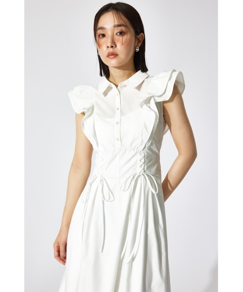 「rienda」 シャツワンピース SMALL ネイビー レディース_画像6