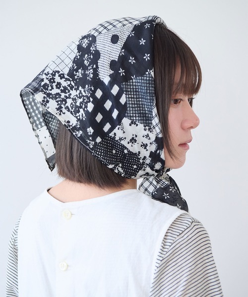 Apolina スカーフ ヘッドスカーフ バンダナ bulle de savon（ビュルデサボン） スカーフ バンダナ patchwork