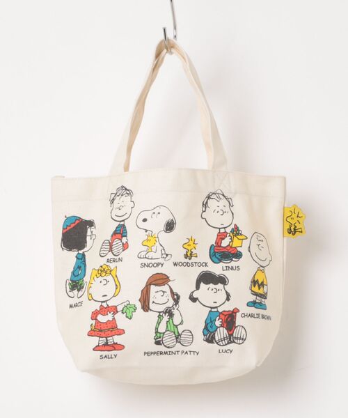 PEANUTS エコバッグ 「 」 スヌーピー カラーマチ付きバッグ 26S3