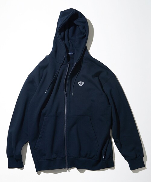「NAUTICA」 ジップアップパーカー SMALL グレー メンズの画像