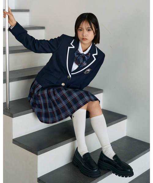「LOVETOXIC」 「KIDS」テーラードジャケット - ネイビー キッズ_画像2