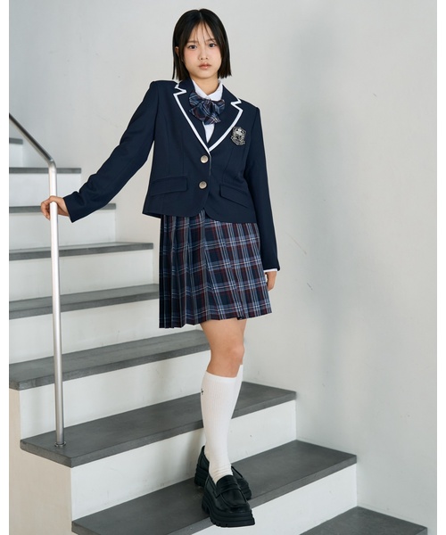 「LOVETOXIC」 「KIDS」テーラードジャケット - ネイビー キッズ_画像3