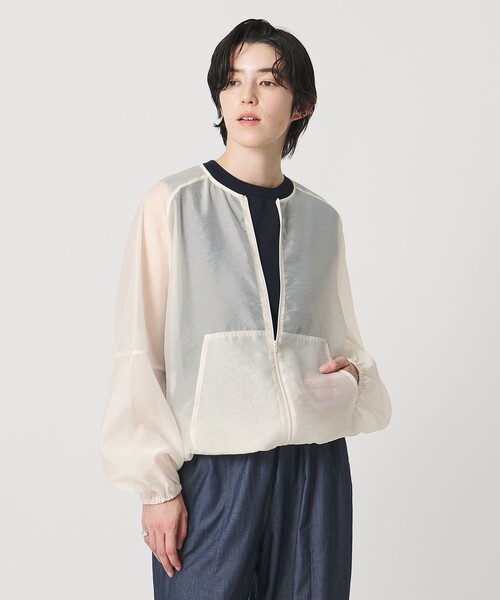 【美品♡】＜MARW UNITED ARROWS＞シアー パーカー UNITED ARROWS - ＜MARW UNITED ARROWS＞オーガンジーシアー パーカー