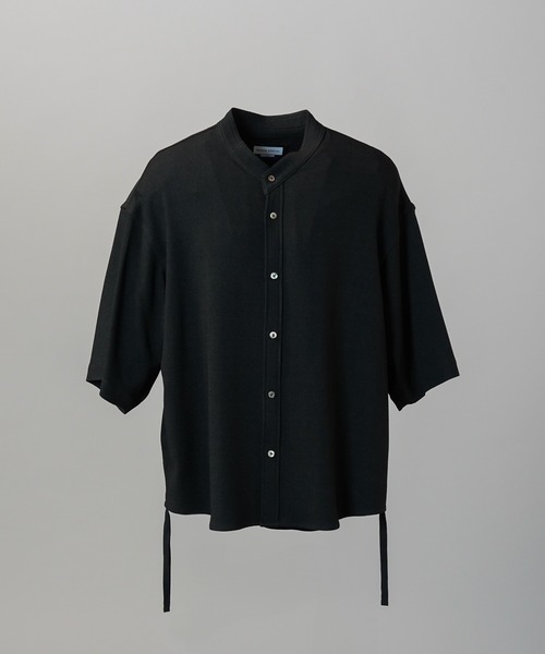 新品 未使用 メゾンスペシャル × SOLOTEX 半袖 シャツ 黒 M サイズ MAISON SPECIAL（メゾンスペシャル） シャツ メンズ レディース
