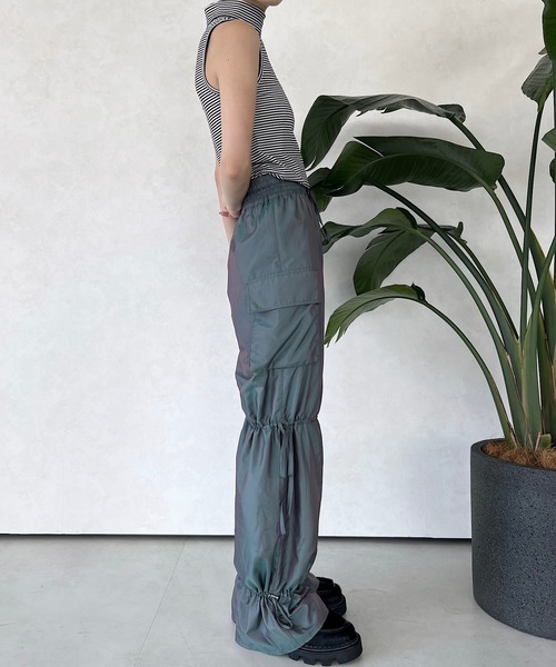 「musubore」 パンツ 0 ブラック レディース_画像6