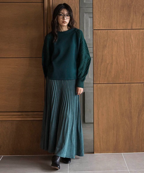「MAYSON GREY」 フレアスカート M グリーン レディース_画像2