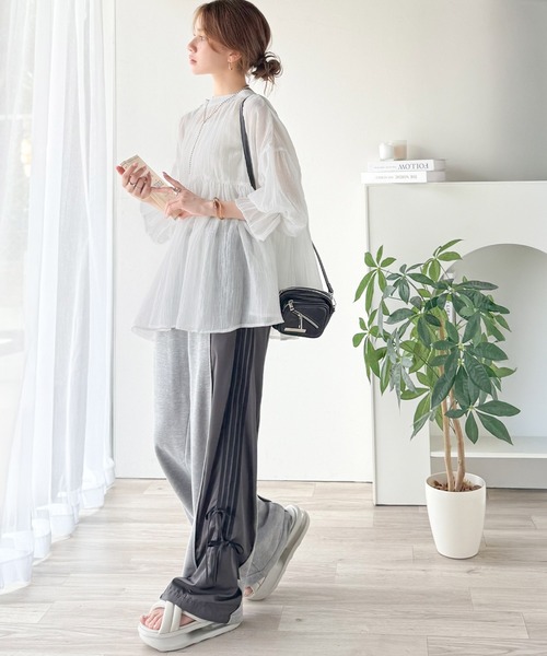 「classicalelf」 長袖ブラウス X-LARGE ブラウン レディース_画像6