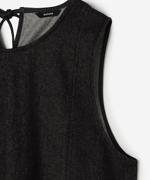 「Bshop」 ノースリーブワンピース ONE ブラック レディース_画像6