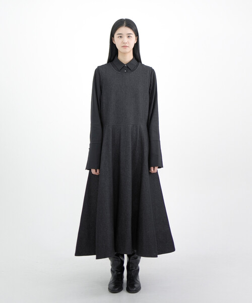 「Bshop」 ノースリーブワンピース ONE ブラック レディース_画像9