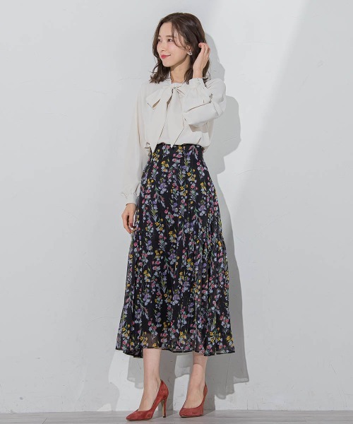 「QUEENS COURT」 長袖ブラウス M ブラック レディース_画像5