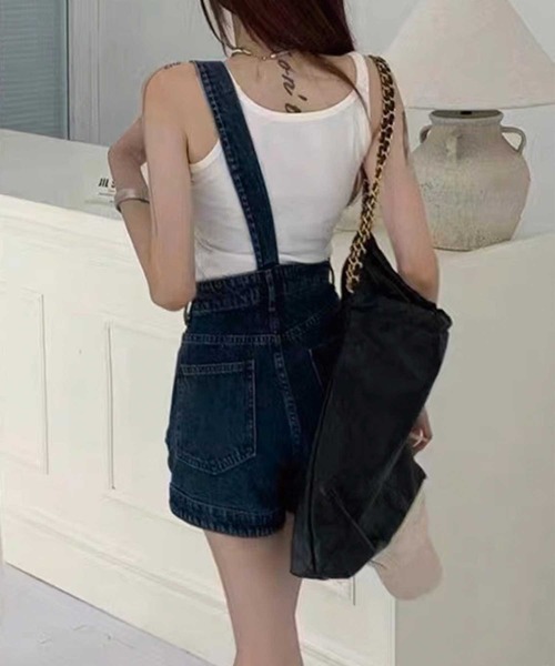 「SPIGA」 オーバーオール SMALL ダークブルー レディース_画像4