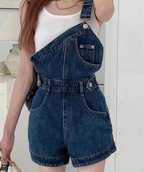 「SPIGA」 オーバーオール SMALL ダークブルー レディース_画像5