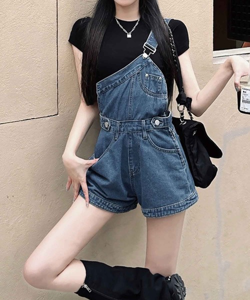 「SPIGA」 オーバーオール SMALL ダークブルー レディース_画像9
