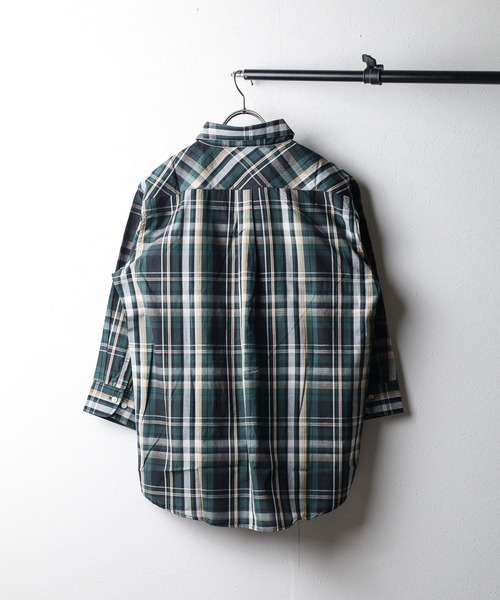 「ONE DAY KMC 」 7分袖シャツ L レッド メンズ_画像6