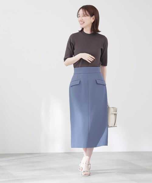 「N.(N. Natural Beauty Basic)」 スカート SMALL ブルー レディース_画像6