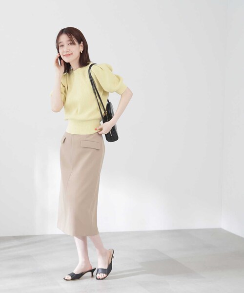 「N.(N. Natural Beauty Basic)」 スカート SMALL ブルー レディース_画像9