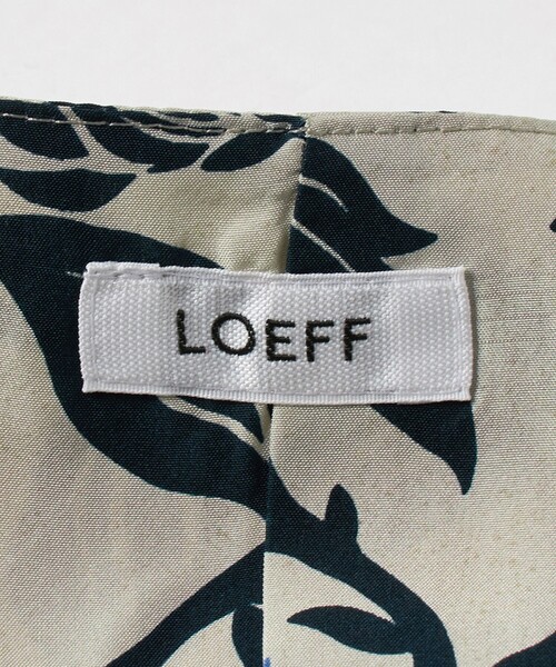 LOEFF（ロエフ） ベスト ジレ 「LOEFF」アザミプリント ベスト